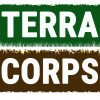 Logo for the TerraCorps program shows words "Terra" above with green background and "Corps" below against brown background
