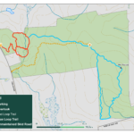 Thumbnail of a map of the Stevens hiking trails.