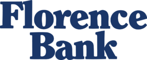 The blue Florence Bank logo.